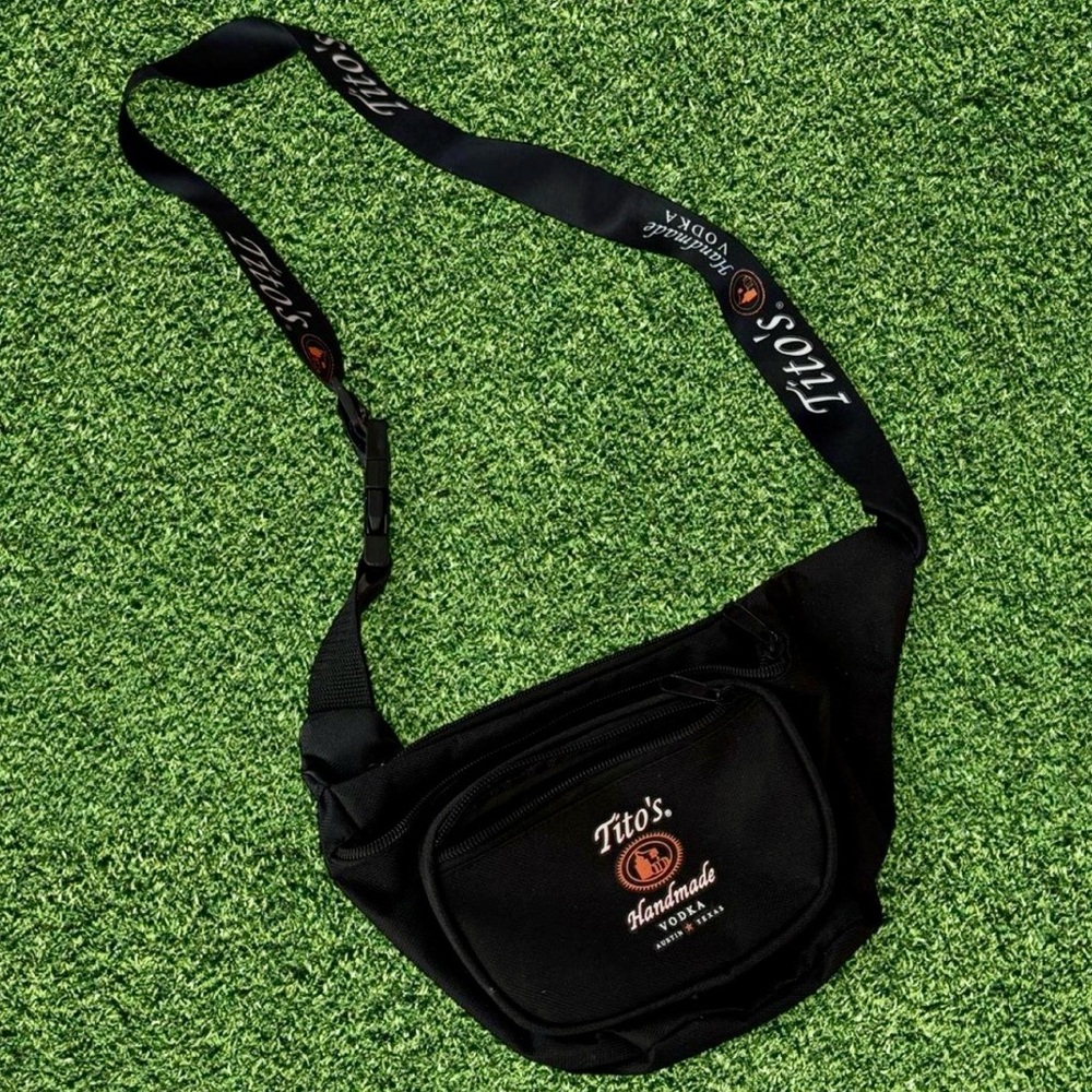 Tito's Black Logo Sling Fanny Pack